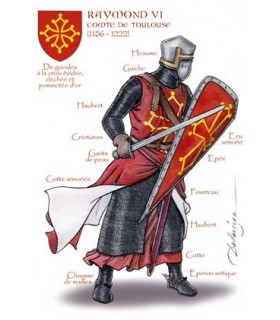 CARTE RAYMOND VI DE TOULOUSE X25 CARTE RAYMOND VI DE TOULOUSE X25