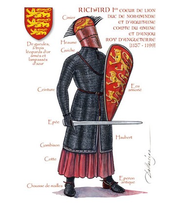 CARTE ROI RICHARD COEUR DE LION X25
