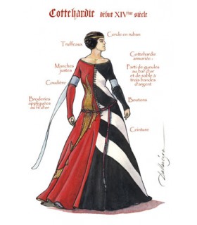 CARTE COTTEHARDIE XIV SIECLE X25 CARTE COTTEHARDIE XIV SIECLE X25