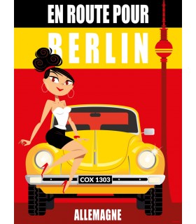 PLAQUE 30X40 VOITURE COX1303 BERLIN C2 PLAQUE 30X40 VOITURE COX1303 BERLIN C2