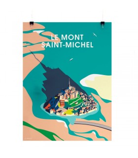 AFFICHE MONT ST MICHEL 30X40 AFFICHE MONT ST MICHEL 30X40