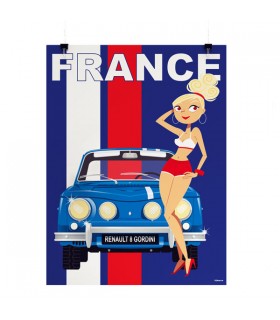 AFFICHE VOITURE R8G FRANCE 30X40 AFFICHE VOITURE R8G FRANCE 30X40