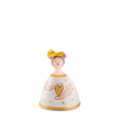 FIGURINE PUPAZZE BLANCHE 10X16CM