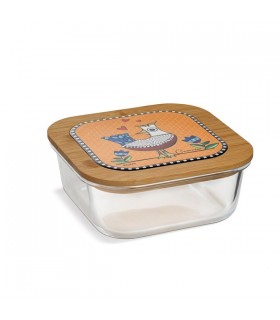 BOITE VERRE ORANGE 18X7.5 C2