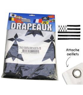 DRAPEAU BRETAGNE 90X150CM  C12 DRAPEAU BRETAGNE 90X150CM  C12