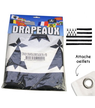 DRAPEAU BRETAGNE 90X150CM  C12