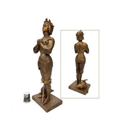 JEANNE D'ARC COULEUR BRONZE 23X7.5X6CM