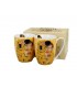 SET 2 MUGS 360ML KLIMT THE KISS ECRU C2