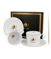 SET 2 TASSES+SOUCOUPES 175ml COFFEE TIME 1