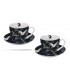 SET 2 TASSES+SOUCOUPES 280ML CRANES BY NIGHT