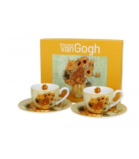 SET 2 TASSES EXPRESSO 100ML VAN GOGH TOURNESOLS SET 2 TASSES EXPRESSO 100ML VAN GOGH TOURNESOLS
