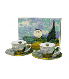 SET 2 TASSES EXPRESSO 100ML VAN GOGH CHAMP DE BLE SET 2 TASSES EXPRESSO 100ML VAN GOGH CHAMP DE BLE