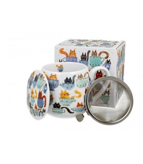 TISANIERE FILTRE 430ML CHAT TASSE A THE C3 TISANIERE FILTRE 430ML CHAT TASSE A THE C3