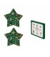SET 2 PLATS ETOILES 15.5CM PORCELAINE CHRISTMAS SPIRIT