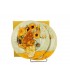 SET 2 ASS DESSERT VAN GOGH TOURNESOLS DIAM 19.2 C2
