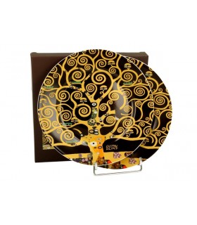 SET 2 ASS DESSERT KLIMT TREE OF LIFE DIAM 19.2 C2