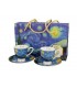 SET 2 TASSES EXPRESSO 90ML VAN GOGH STARRY NIGHT G.LINE