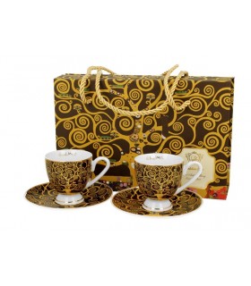 SET 2 TASSES EXPRESSO 90ML KLIMT TREE OF LIFE G.LINE SET 2 TASSES EXPRESSO 90ML KLIMT TREE OF LIFE G.LINE