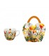 MUG 460ML TULIPES PANIER SET DE 4