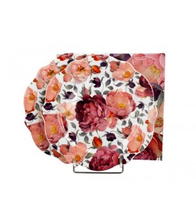 SET 2 ASS DESSERT SPRING ROSES WHITE D.19.2 C2 SET 2 ASS DESSERT SPRING ROSES WHITE D.19.2 C2