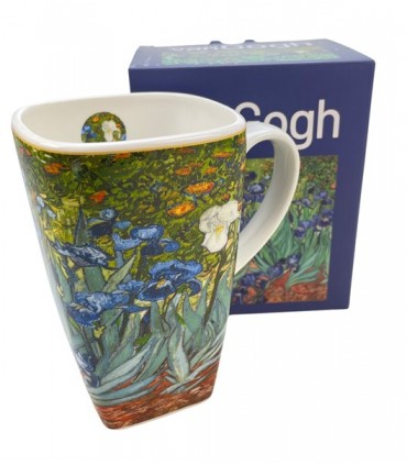 MUG CARRE 650ML VAN GOGH IRIS C3
