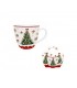 MUG 460ML PANIER CHRISTMAS TREE SET DE 4