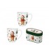 SET 2 MUGS 350ML CHRISTMAS CUTIES C2