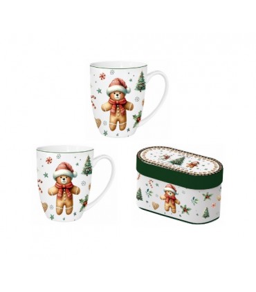 SET 2 MUGS 350ML CHRISTMAS CUTIES C2