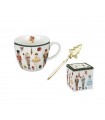 MUG 460ML + INFUSEUR CHRISTMAS NUTCRACKER C3
