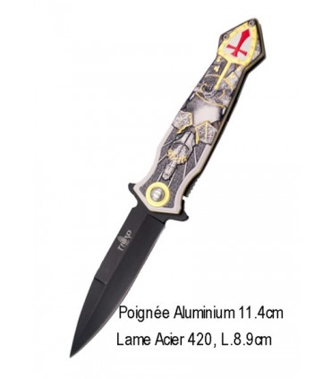COUTEAU MANCHE ALU LAME 8.7CM