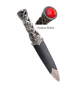 DAGUE CELTIQUE COULEUR RUBIS L.23CM DAGUE CELTIQUE COULEUR RUBIS L.23CM