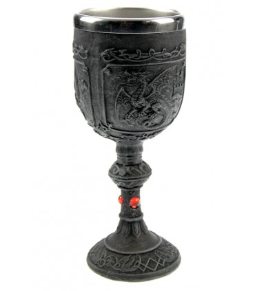 CALICE DRAGON 18CM