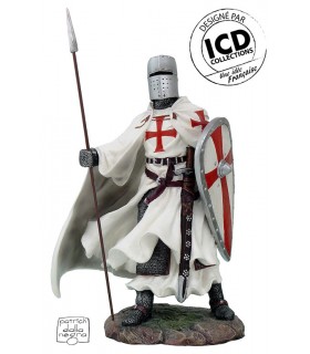 CHEVALIER DE L'ORDRE DU TEMPLE XIII SIECLE H.20cm CHEVALIER DE L'ORDRE DU TEMPLE XIII SIECLE H.20cm