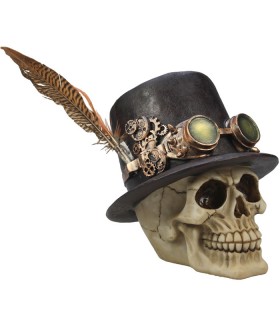 CRANE CHAPEAU PLUME STEAMPUNK H.18.3 C2 CRANE CHAPEAU PLUME STEAMPUNK H.18.3 C2