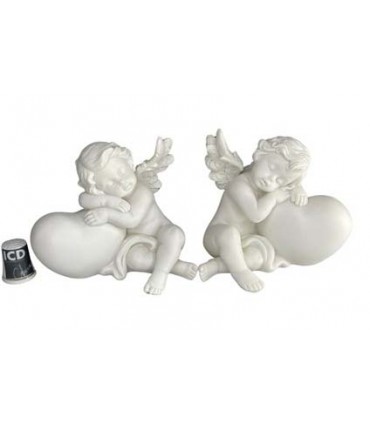 ANGE COEUR 11.5X8X10 SET DE 6 ASS