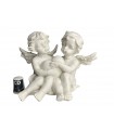 COUPLE ANGE COEUR 14X9X11.5 C3