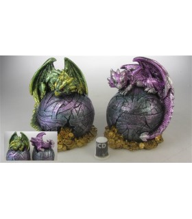 DRAGON TIRELIRE 11.3X10.7X13.2 SET DE 2 ASS DRAGON TIRELIRE 11.3X10.7X13.2 SET DE 2 ASS