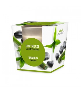 BOUGIE PARFUMEE VERRE BAMBOU H.8 C12 BOUGIE PARFUMEE VERRE BAMBOU H.8 C12