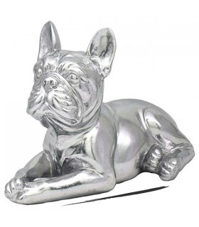 CHIEN BULLDOG FRANCAIS SILVER ART 23X11X16 CHIEN BULLDOG FRANCAIS SILVER ART 23X11X16