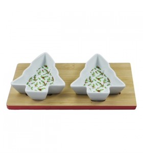 SET 2 COUPELLES SAPIN NOËL 20X12X4 C2