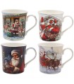 MUG PERE NOËL 300ML SET DE 4 ASS