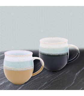 MUG REACTIVE GLAZE 400ML SET DE 2 ASS