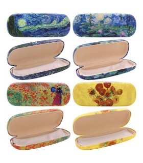 SET 12 ETUIS LUNETTES ARTISTES ASS 16X6X4