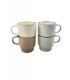 MUG 350ML REACTIVE GLAZE SET DE 4 ASS
