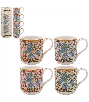 MUG GOLDEN LILY 300ML EMPILABLE SET DE 4 ASS