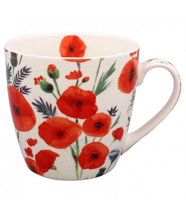 MUG DEJEUNER COQUELICOT 450ML SET DE 6