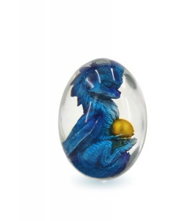 OEUF TRANSPARENT DRAGON OEUF BLEU 7.5X5.5 OEUF TRANSPARENT DRAGON OEUF BLEU 7.5X5.5
