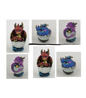 BEBE DRAGON OEUF 7X6.5 SET DE 6 ASS BEBE DRAGON OEUF 7X6.5 SET DE 6 ASS