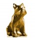 BOUGIE BULLDOG ORIGAMI GOLD 100H 25X12.5X22