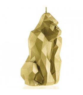 BOUGIE GORILLE ORIGAMI GOLD 79H 9.5X10X15.5